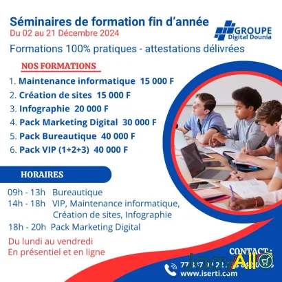 Vente de Cours particuliers à Gueule Tapee Fass Colobane dès 160000 FCFA - Emploi & service